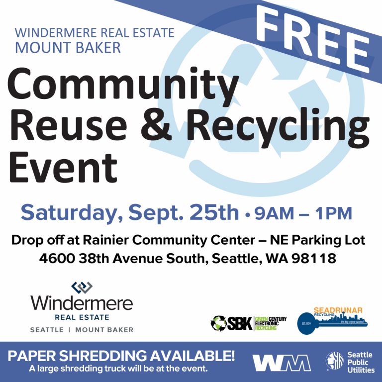 WMB Recycling and Shredding Event ~ Windermere Mt Baker